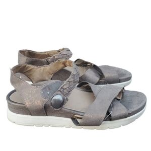 Aetrex Womens Strappy Sabotage Platform shoes sz 6/6.5 sandals